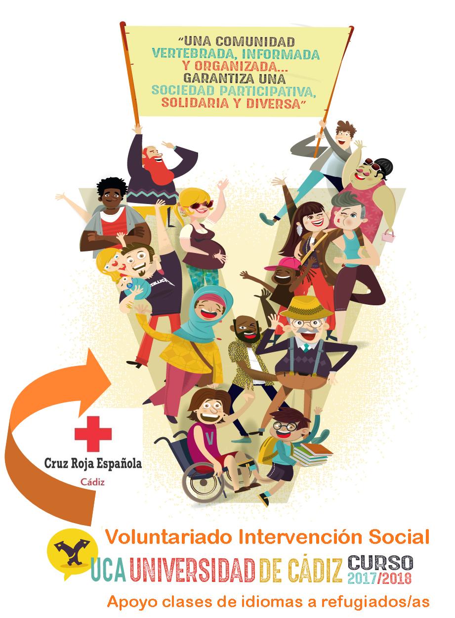 Voluntariado en Intervención Social: Apoyo a clases de idiomas a refugiados/as en Puerto Real. Del 10 de abril al 15 de junio