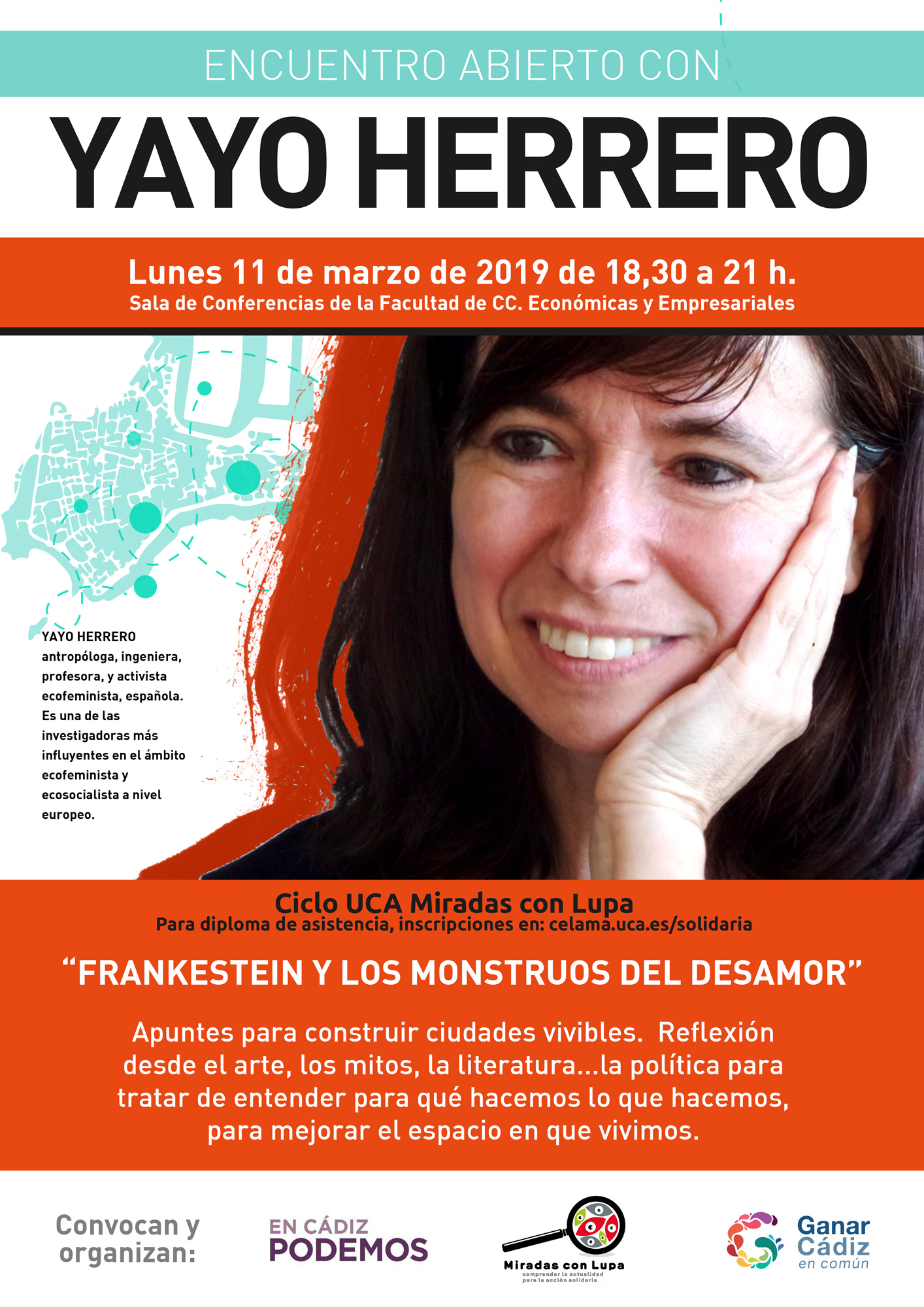 11 de Marzo. 18.30h. Conferencia de Yayo Herrero. Campus de Cádiz.