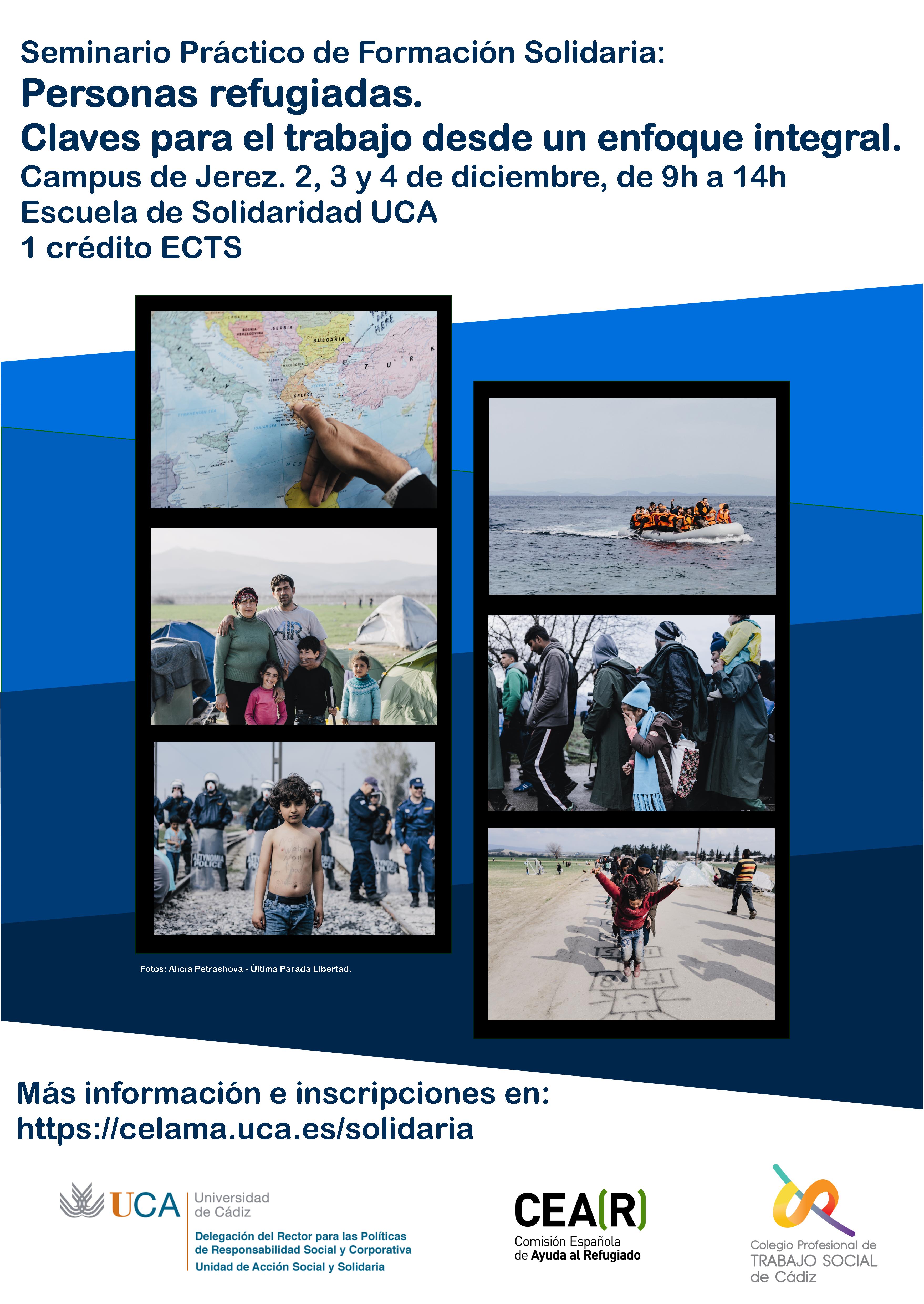 Seminario “Personas refugiadas: Claves para el trabajo desde un enfoque integral”. Campus de Jerez 2, 3 y 4 de diciembre.