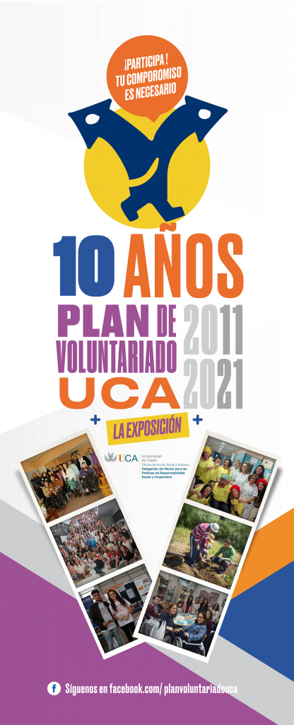 Una exposición gráfica muestra 10 años del Plan de Voluntariado UCA 2011/2021