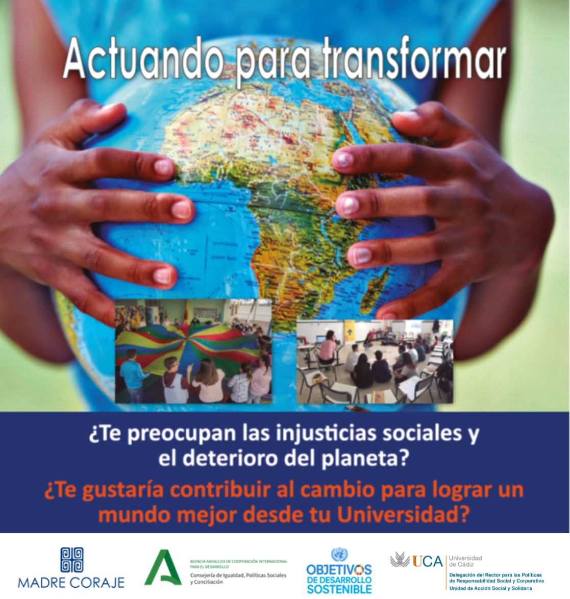 Seminario de Formación Solidaria: Actuando para Transformar. Campus de Jerez. 11 de octubre a 15 de diciembre. 2 ECTS