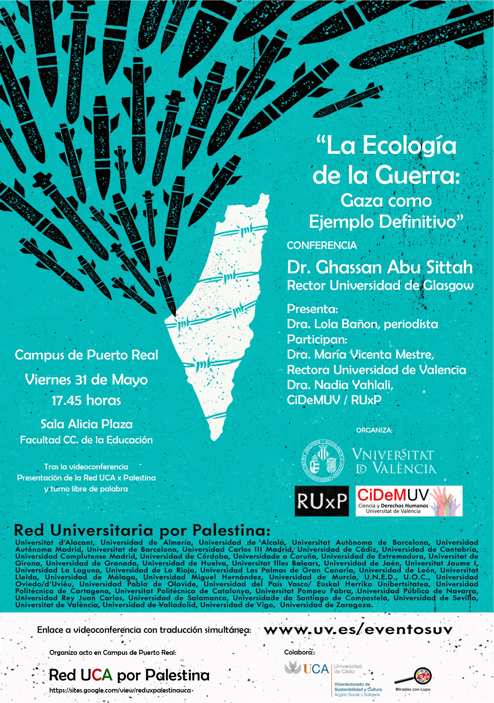 “La Ecología de la Guerra: Gaza como Ejemplo Definitivo”. Conferencia del Dr. Ghassan...