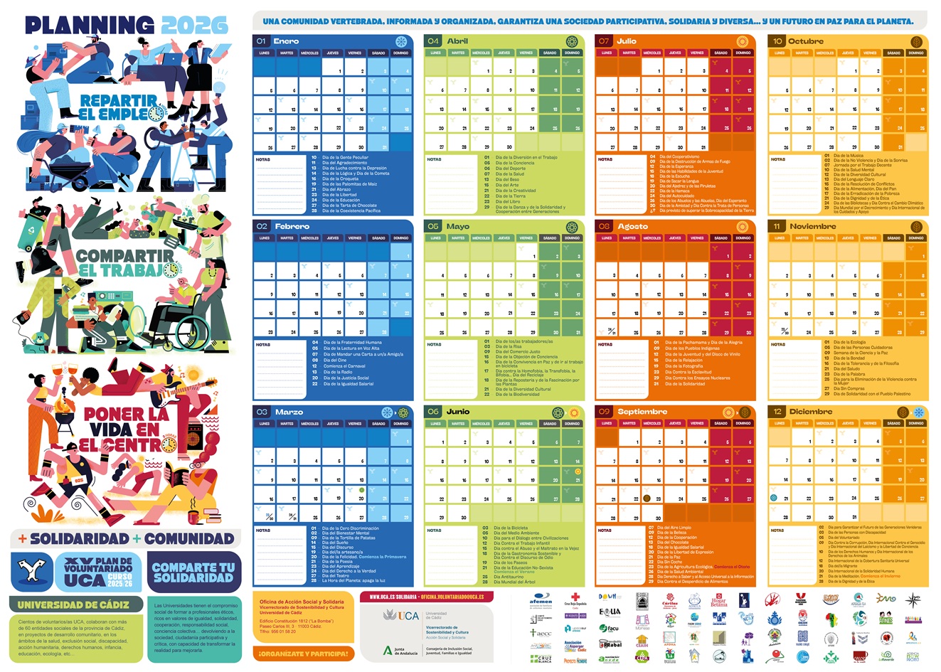 Te enviamos gratis el Planning Voluntariado UCA 2026