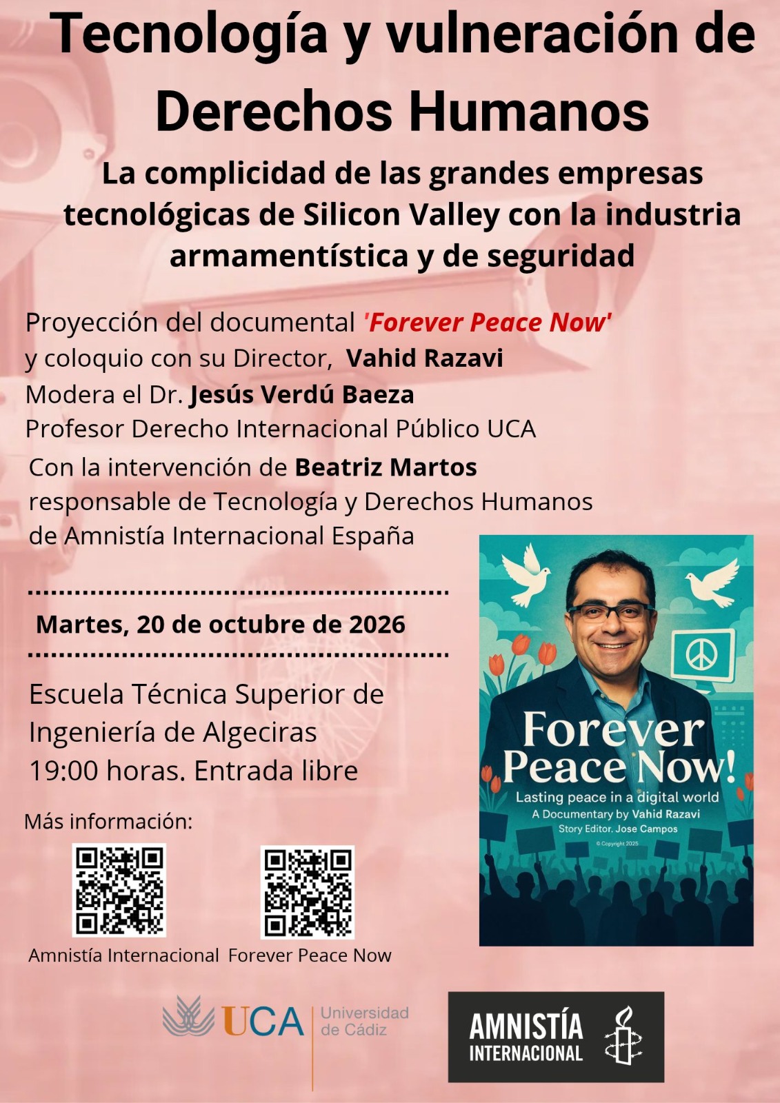 Proyección del Documental “Forever Peace Now”. Paz duradera en un mundo digital. 20 o...